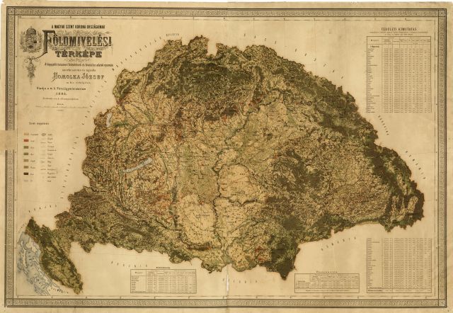 Poľnohospodárska mapa Uhorska 1895
